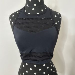 Mesh Crop Top with built in bra - Beyond Yoga